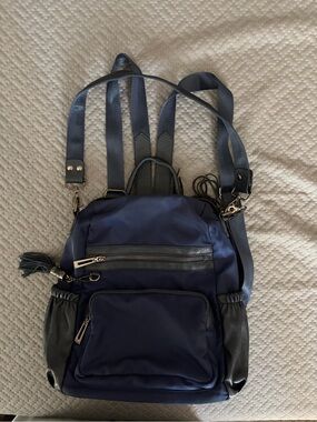 Navy Women's Convertible Backpack - Versatile Everyday Carry
